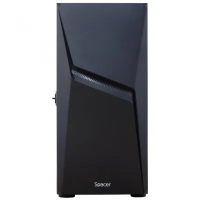 Carcasa SPACER SPGC-THUNDER, RGB, Mid Tower, Black