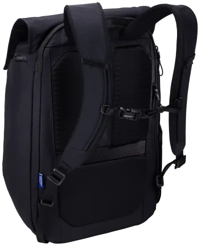 RUCSAC THULE, pt. notebook de max. 15.6 - 17 inch, 1 compartiment, buzunar frontal x 2 | buzunar lateral x 2 | buzunar dorsal x 2, waterproof, nylon, negru, "PARABP3216BLACK" / 3205014