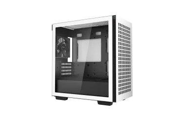 CARCASA DEEPCOOL CH370 WH, Micro ATX, fara sursa, sticla securizata, 1 x 120mm fan, USB 3.0 x 2, Jack 3.5mm x 1, white, "R-CH370-WHNAM1-G-1" (timbru verde 0.08 lei)