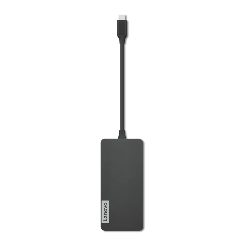 Hub USB Lenovo USB-C, 5 porturi, HDMI, Gri