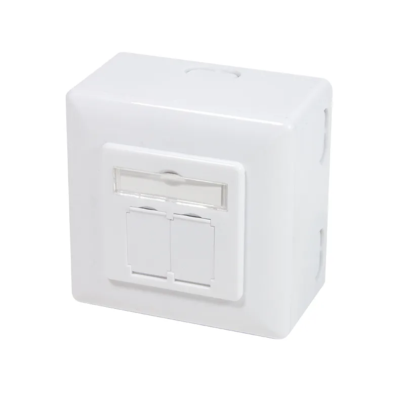 PRIZA RJ-45 aplicabila cu 2 iesiri | PRIZA RJ-45 incastrabila cu 2 iesiri LOGILINK pt. cablu FTP, Cat6, Krone (LSA) x 2 | RJ-45 (M) x 2, ecranat, plastic cu metal, 1 buc, "NP0039A"