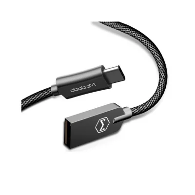 Mcdodo Cablu Knight Type-C, lungime 1.5m, QC 4.0, impletitura nylon Black