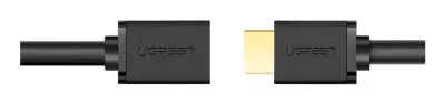 CABLU video prelungitor Ugreen, "HD107" HDMI (T) la HDMI (M), rezolutie maxima 4K UHD (3840 x 2160) la 60 Hz, conectori auriti, 3m, negru "10145" (timbru verde 0.8 lei) - 6957303811458