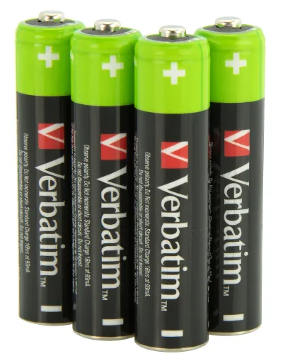 ACUMULATOR VERBATIM AAA (R3), 4 BUC. / HR03 "49514" (TIMBRU VERDE 0.32 LEI)