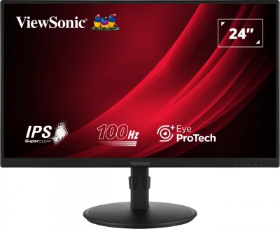 Monitor Consumer ViewSonic VG2408A-MHD, 24", 1920x1080 pixeli, Black, 3 ani Garantie
