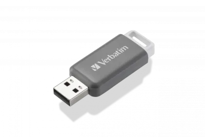 MEMORIE USB VERBATIM DATABAR 128GB USB 2.0, GRI "49456" (TIMBRU VERDE 0.03 LEI)