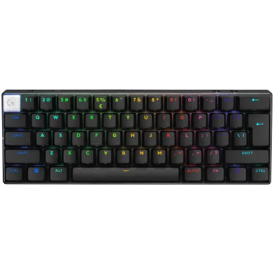 LOGITECH G PRO X 60 LIGHTSPEED Wireless Gaming Keyboard (Tactile) - BLACK - US INTL - 2.4GHZ/BT - EMEA28-935 - TACTILE SWITCH "920-011911" (timbru verde 0.8 lei)