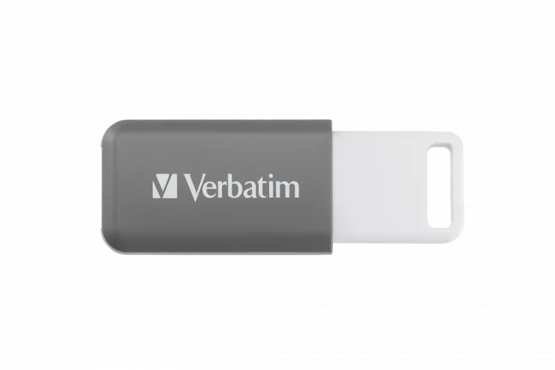 MEMORIE USB VERBATIM DATABAR 128GB USB 2.0, GRI "49456" (TIMBRU VERDE 0.03 LEI)