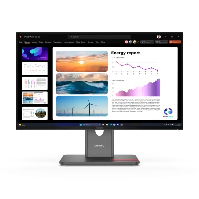 Monitor Consumer Lenovo ThinkVision P24Q-40, 23.8", 2560 x 1440 pixeli, Black, 3 ani Garantie
