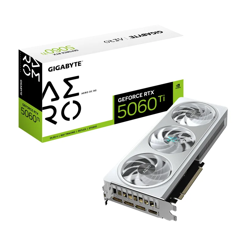 GIGABYTE GeForce RTX 5060 Ti AERO OC 8GB GDDR7 3xDP 1xHDMI VGA "GV-N506TAERO OC-8GD"