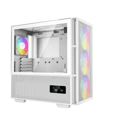 CARCASA DeepCool "CH560 DIGITAL WH", Middle Tower, ATX, fara sursa, sticla securizata,4 ventilatoare incluse,iluminare RGB, alb, USB 3.2 gen 1 x 1, USB Type-C x 1,Jack 3.5mm "R-CH560-WHAPE4D-G-1"