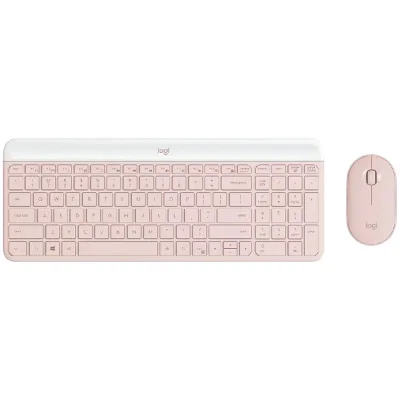 LOGITECH MK470 Slim Combo   - ROSE - US INTL - 2.4GHZ - INTNL-973 "920-011322" (timbru verde 0.8 lei)