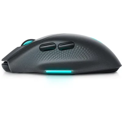 Mouse Gaming Wireless DELL AW620M, 26000 dpi, Negru