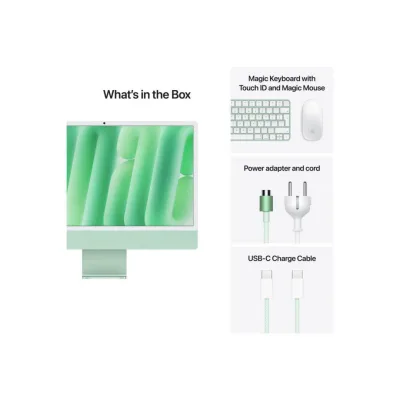 Apple iMAC 24" Retina 4.5k/ Apple M4 (CPU 10-core, GPU 10-core, Neural Engine16-core)/24GB/512GB - Green - INT KB (2024)
