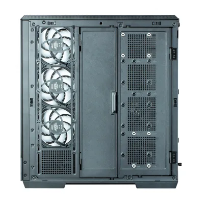 CARCASA Zalman "P50 DS", middle tower, gaming, fara sursa, suporta 10xfan, 4xfan inclus, PSU shroud, USB 3.1 gen1 x 2, audio+mic, 7 sloturi expansiune, negru, "P50 DS Black" (timbru verde 0.32lei)