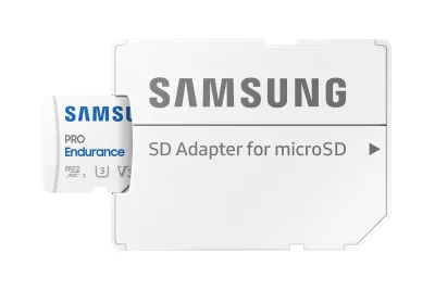 SAMSUNG PRO Endurance microSD Class10 256GB incl adapter R100/W30 up to 140160 hours, "MB-MJ256KA/EU" (timbru verde 0.03 lei)