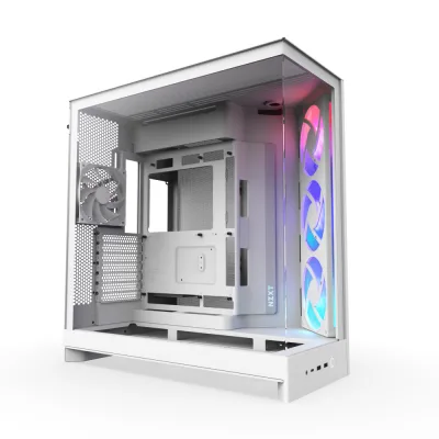 Carcasa NZXT H9 Flow RGB (2025), Dual-Chamber, Mid-Tower, Alb "CM-H92FW-R1" (timbru verde 0.32 lei)