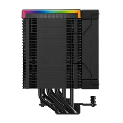 COOLER DeepCool "AK500 DIGITAL PRO" skt. Intel si AMD, racire cu aer, vent. 120mm, 500 - 1750 rpm, 5 heatpipes, inaltime 162mm, afisaj digital,"R-AK500-BKAPMN-G"  (timbru verde 0.8 lei)