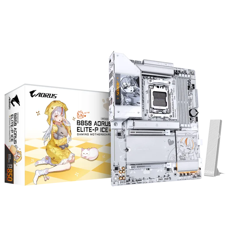 Placa de baza Gigabyte B850 AORUS ELITE-P ICE, Socket AM5, DDR5, ATX