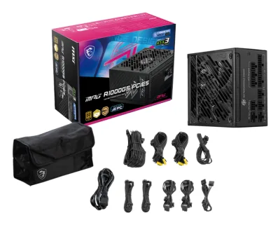 MSI MPG A1000GS PCIE5 power supply "MPG A1000GS PCIE5" (timbru verde 2 lei)