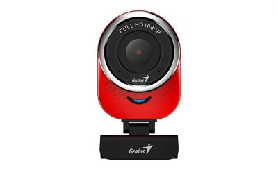 CAMERA WEB GENIUS  senzor 1080p Full-HD cu rezolutie video 1920x1080, QCam 6000, microfon, red "32200002408"  (timbru verde 0.18 lei)