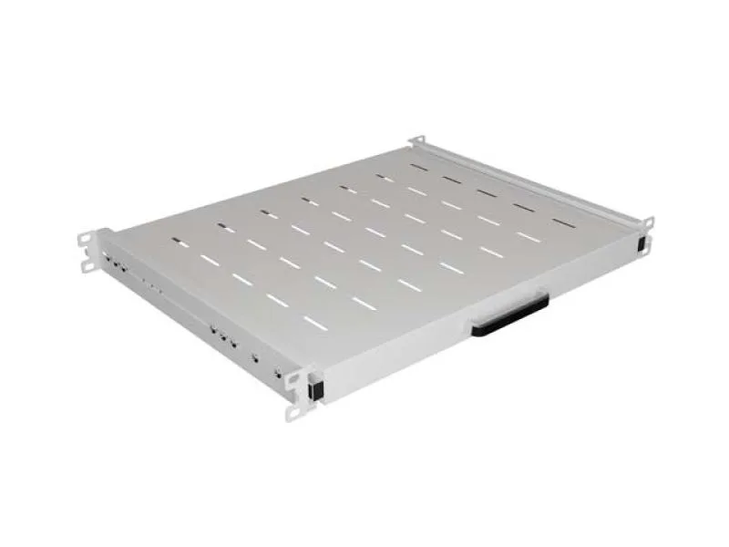 Poliță fixă Lanberg pentru cabinere rack, 19", 1U/445X350MM, max. load 35kg, material otel, gri