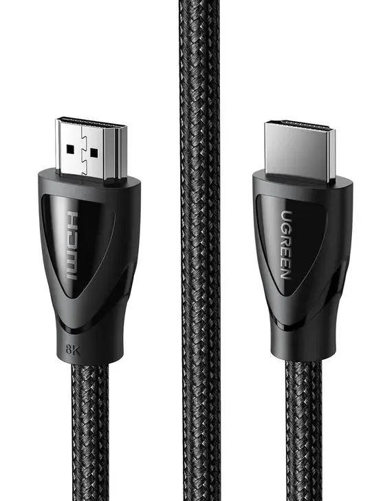 CABLU video Ugreen, "HD140" HDMI (T) la HDMI (T), HDMI 2.1, 8K la 60Hz, lungime 3m, braided, negru "80404" (timbru verde 0.08 lei) - 6957303884049