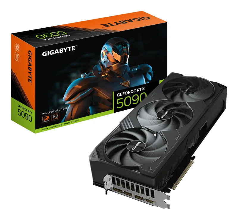 Placa video GeForce RTX 5090 Windforce OC 32GB GDDR7 "GV-N5090WF3OC-32GD"
