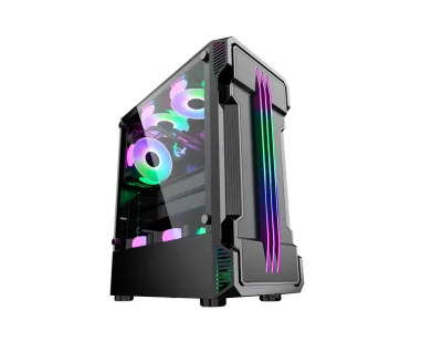Carcasa PRO GAMING ZERG, RGB, Mid Tower, Black