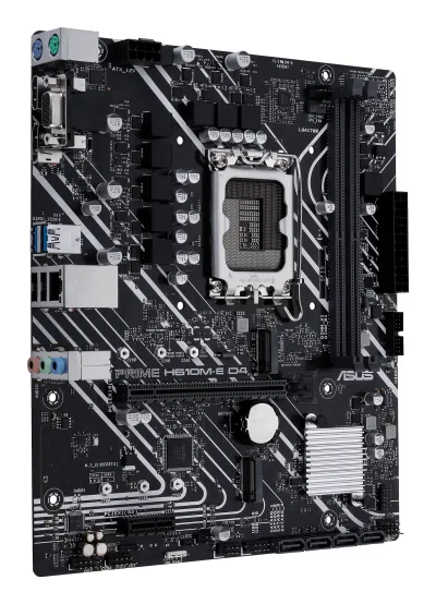 PLACA de BAZA Asus "PRIME H610M-E D4-CSM", skt LGA 1700, mATX, Intel H610, 2 x DDR4, max. 64 GB, 4 x SATA, 2 x M.2, 7.1, "PRIME H610M-E D4-CSM"