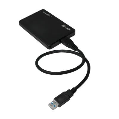 RACK extern LOGILINK, pt HDD/SSD, 2.5 inch, S-ATA, interfata PC USB 3.0, plastic, negru, "UA0256" (timbru verde 0.8 lei)