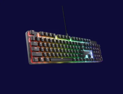 Tastatura Mecanica Gaming Trust GXT 871 Zora, USB, Negru