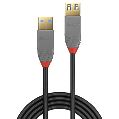 Cablu Lindy 2m USB 3.2 Type Ext Anthra "LY-36762" (timbru verde 0.08 lei)