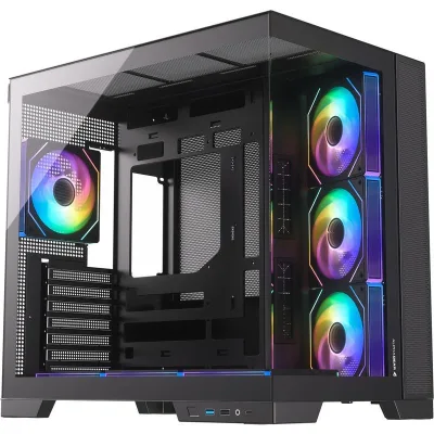 Carcasa ALPHAGEAR Ironclad mark 1, RGB, Mid Tower, Black