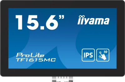 Monitor cu ecran tactil, Iiyama ProLite TF1615MC-B1, FHD, IPS /VGA HDMI DP/IP65, 16", Negru "TF1615MC-B1" (timbru verde 7 lei)