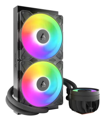 COOLER Arctic "Liquid Freezer III Pro 280 A-RGB", skt. LGA1851, LGA 1700, AM4, AM5, racire cu lichid, 2 x 140mm P14 Pro ARGB, 800 - 2800 RPM, ARGB, negru "ACFRE00183A" (timbru verde 2.00 lei)
