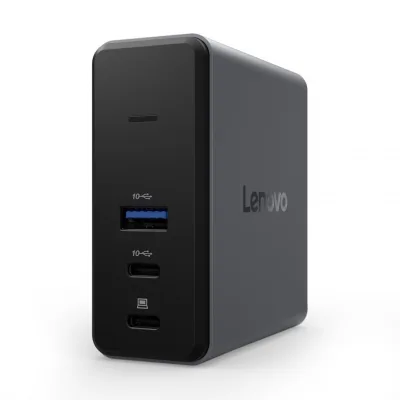 Lenovo X9 Charging GaN Dock Prin cablu USB 3.2 Gen 2 (3.1 Gen 2) Type-C Gri