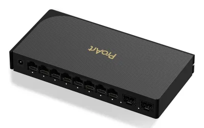 Switch ASUS ProArt PQG-U1080, 8-Port 2.5G + 2-Port 10G SFP+Switch, Negru