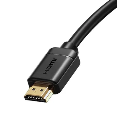 CABLU video Baseus HD Series, HDMI (T) la HDMI (T), rezolutie maxima 4K UHD (3840 x 2160) la 60 Hz, conectori auriti, 1m, negru "CAKGQ-A01" (timbru verde 0.18 lei) - 6953156222519