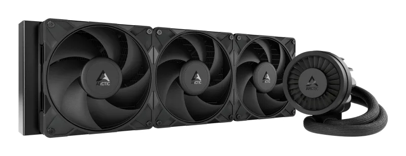 COOLER Arctic "Liquid Freezer III Pro 420", skt. LGA1851, LGA 1700, AM4, AM5, racire cu lichid, 3 x 140mm P14 Pro, 800 - 2800 RPM, , negru "ACFRE00181A" (timbru verde 2.00 lei)