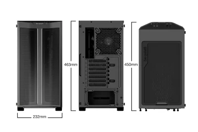 CARCASA be quiet! "PURE BASE 500 FX Black", Middle Tower, ATX, fara sursa,4xfan, USB 3.2 gen 1 x 1,USB Type-C x 1,audio+mic,PSU shroud, 7 sloturi expansiune,ARGB,negru, "BGW43" (timbru verde 0.4lei)