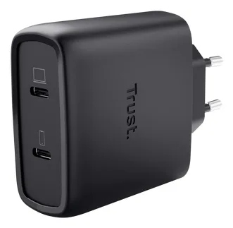 Incarcartor Trust Maxo, putere 65W, lungime cablu 200 cm, incarcare USB PD 3.0 + PPS, negru