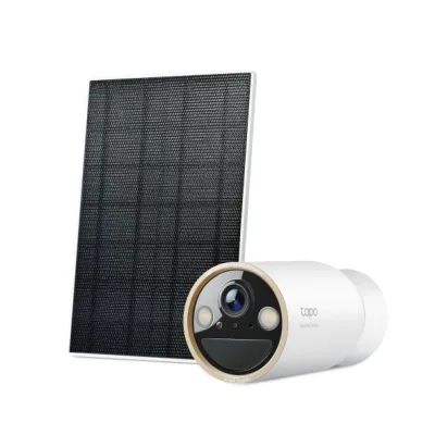 Solar-Powered Security Camera Kit 1 × Tapo C460, 1 × Tapo A201 SPEC: 4K UHD (3840x2160), H.265/H.264 Supported, 16x UHD Digital Zoom, 2.4/5 GHz Dual Band Wi-Fi, 10000mAh Rechargeable Lithium-ion Battery, Solar Panel (5.2V, 2.5W) FEATURE: Non-Stop Power,