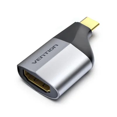 Adaptor video Vention, USB-C (T) la HDMI (M), OTG, rezolutie 4K la 60Hz, gri, "TCAH0" (timbru verde 0.08 lei) - 6922794742529