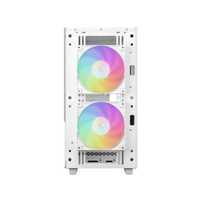 CARCASA DeepCool "CH360 WH", Mini Tower, ATX, fara sursa, 3xfan, USB 3.2 gen 1 x 1, USB 2.0 x 2, audio, PSU shroud,4 sloturi expansiune,iluminare ARGB,alb "R-CH360-WHAPE3-G-1" (timbru verde 0.24lei)