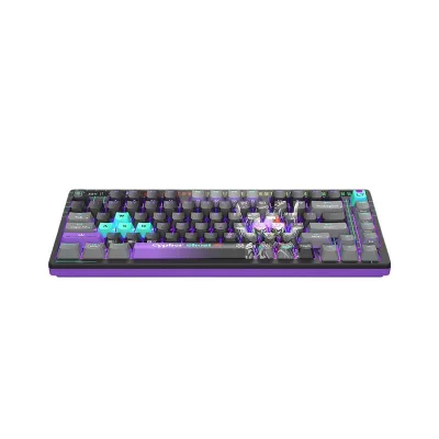 Tastatura gaming Bloody "AT75" Alpha Optical Switch Mechanical Keyboard USB Cypher Ghost, US Layout "AT75 Cypher Ghost" (timbru verde 0.18 lei) 4711421 001830