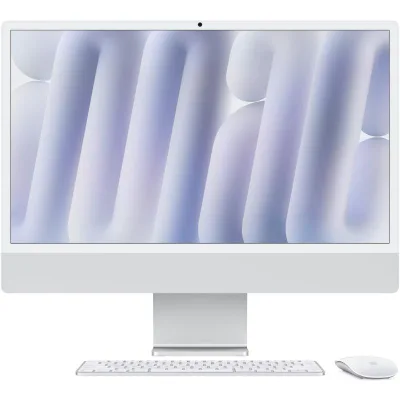 Apple iMAC 24" Retina 4.5k/ Apple M4 (CPU 10-core, GPU 10-core, Neural Engine16-core)/16GB/256GB - Silver - INT KB (2024)