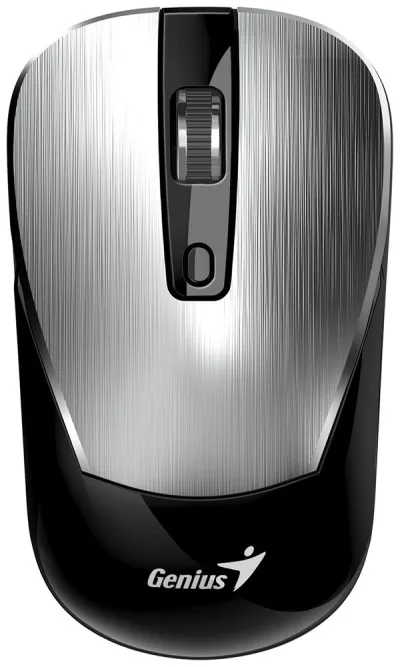 MOUSE Genius "NX-7125”, PC sau NB, wireless, 2.4G, BlueEye, 1200 dpi, butoane/scroll 3/1, argintiu, "31030044402" (timbru verde 0.18 lei)
