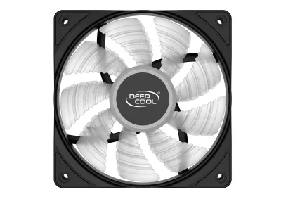 VENTILATOR DEEPCOOL PC RF120W, 120x120x25 mm, 4 white LED, Hydro Bearing, "DP-FLED-RF120-WH"