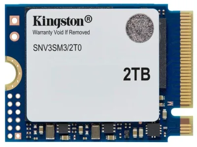 Kingston 2TB NV3 SSD M.2 2230 PCIe 4.0 NVMe, Read: 6,000/ Write: 5,000MB/s "SNV3SM3/2T0"